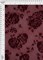 1 Yard Burgundy Mesh Floral Flocking Fabric, 56/57″ Wide Polyester Spandex Blend